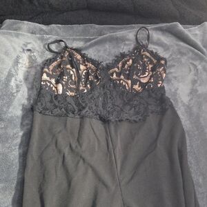 Fashion Nova Black Lace Jumpsuit